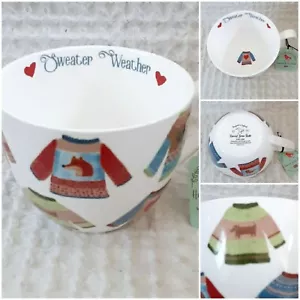 SUÉTER CLIMA Taza Café Té Taza Cosecha Verde Estudio Dachshund Corazón Zorro NUEVO - Imagen 1 de 11