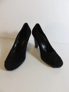 "Nuevos zapatos de tacón Cami de gamuza negra de 4"" 7-1/2B #1179-15371" - Imagen 1 de 9