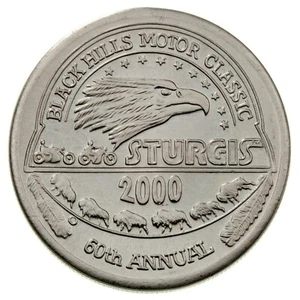 2000 Sturgis Rally & Races 60th Anniversary Commerative Medallion - Picture 1 of 6