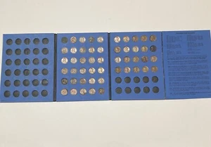 Lincoln Wheat 50 Coin Lot One Cent Circulated Penny in Folder - Picture 1 of 12