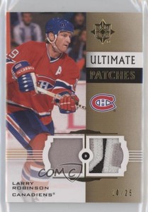2007-08 Ultimate Collection Jerseys /25 Larry Robinson #UP-LR Patch HOF