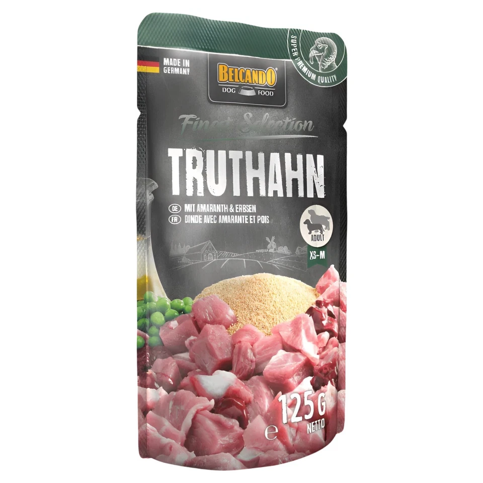 Belcando Truthahn & Amaranth mit Erbsen 125 g, Hundefutter, NEU - Bild 1 von 1
