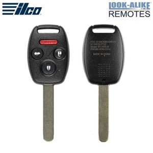 Remote Head Key Ilco 4 Button Remote Key Replacement for Honda Civic N5F-S0084A - Picture 1 of 2