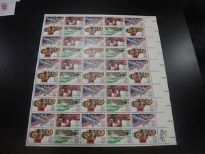 USA 1983 Sc#C105-08 40c Los Angeles Olympics Airmail sheet of 50 Stamps MNH XF - Picture 1 of 1
