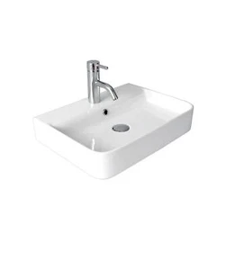 New Seima Wall Mount or Above Counter Ceramic Basin 545mm x 400mm Rectangular Fi - Picture 1 of 3