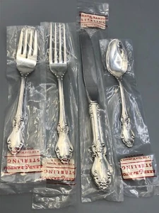 Old Virginia Sterling Silver by Reed & Barton 4pc Place Setting, in wrappers - Picture 1 of 5
