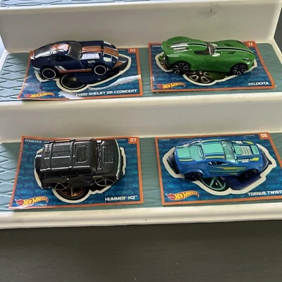 HOT WHEELS MYSTERY CAR LOT OF  4 HUMMER H3 FORD SHELBY VELOCITA & TORQUE TWISTER - Image 1 of 4