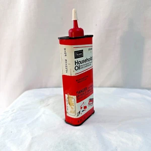 Original Sears Household Oil Tin Can 4 fl oz 95594 Factory Sealed P32 - Picture 1 of 17