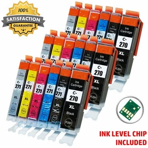 PGI270XL PGI-270 XL CLI-271 XL Ink for Canon PIXMA MG7700 MG7720 TS8020 TS9020 - Picture 1 of 13