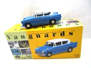 Corgi Vanguards Ford Anglia 105E Blue/White VA00116 RARE - Picture 1 of 1