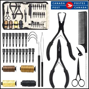 Hair Extension human kit Removal & Fitting Plier Loop Pulling Fitting Opener Set - Bild 1 von 18
