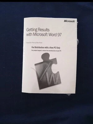 Original Microsoft OEM CD Word 97  Manual Id Ms Office (bin Q) - Image 1 of 4