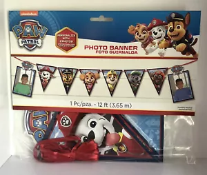 PAW PATROL 12’ Personalizza Foto Appendere Striscione Compleanno Festa Forniture Decorazione - Foto 1 di 8