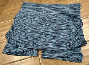 Athleta Women’s 2 in 1 Aurora Contender Skort Sz M Blue And Black - Picture 1 of 4