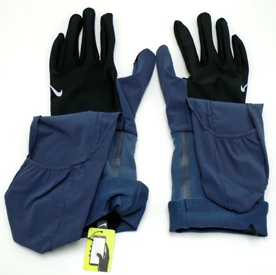 Nike Transform Gloves Women's Medium Running Thunder Blue/Black/Silver - Image 1 of 4