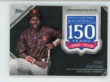2019 TOPPS UPDATE Tony GWYNN 150TH ANNIVERSARY COMMEMORATIVE PATCH