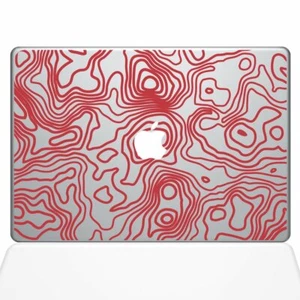 The Decal Guru Topographic Map MacBook Decal Vinyl Sticker - 13" MacBook Air - R - Picture 1 of 3