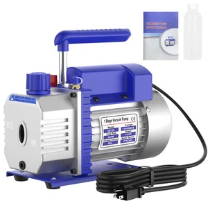 4 CFM 1/3HP Bomba de Vacío de Aire HVAC Colector Manómetro Kit de Refrigeración Aire A/C EE. UU. - Imagen 1 de 17