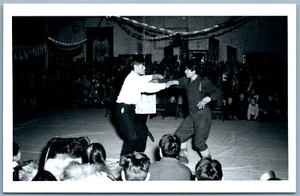 FAIRBANKS ALASKA ESKIMO DANCE 1945 VINTAGE REAL PHOTO POSTCARD RPPC - Picture 1 of 2
