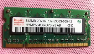 512MB PC2-5300s DDR2 533MHz 667 Mhz Laptop Memory Ram 200 Pin (Various Brand) - Picture 1 of 4