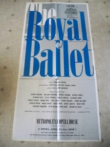 THE ROYAL BALLET 3 Sheet Poster RUDOLF NUREYEV / MARGOT FONTEYN The Met NYC 1969 - Picture 1 of 1