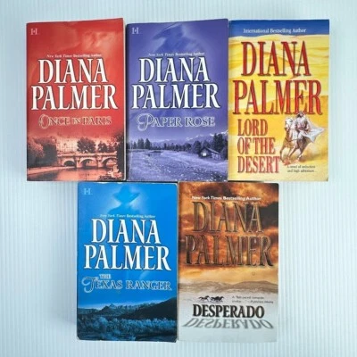 5x Diana Palmer Paperback Books - Hutton & Co. Series - Romance Western - Image 1 of 4