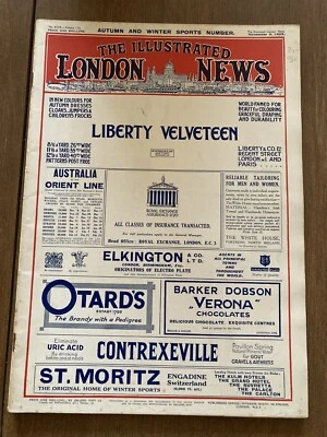 THE ILLUSTRATED LONDON NEWS  November 9, 1929 AUTUMN & WINTER SPORTS  Photos Foto 1 de 4
