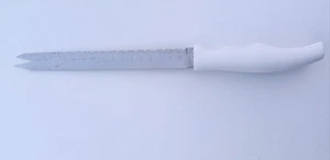 Used Forever Sharp Kitchen Knife Serrated 320mm Fork Tip Stainless Steel - Picture 1 of 15