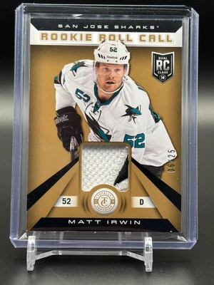 2013-14 Panini Totally Certified #RR-MI Matt Irwin /25 MEM San Jose Sharks - Image 1 of 2