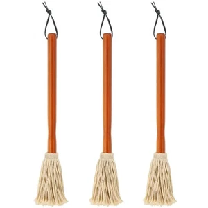16" BBQ Sauce Basting Mops & Brushes for Roasting or Grilling, Apply Barbeque... - Picture 1 of 8