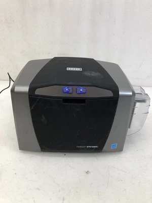 HID FARGO DTC1250e Card Printer No Ribbon Cassette or Printing Cards Included - Image 1 of 4