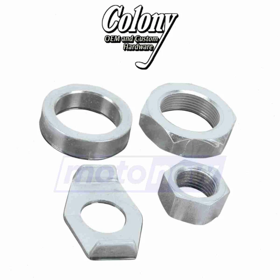 Colony Axle Nut Kit for 1941-1964 Harley Davidson FL - Drive Axle Nuts  nz Foto 1 de 4