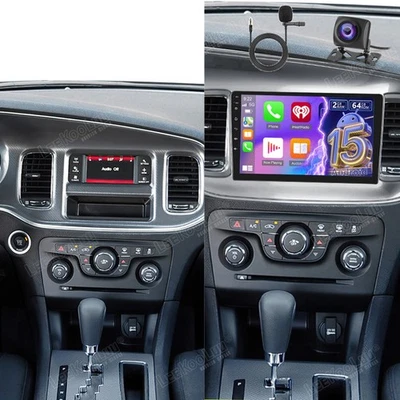 2+64G Android 15 For Dodge Charger 2011-2014 Apple Carplay Car Stereo Radio +Cam Foto 1 de 4
