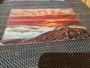  Sunrise Pikes Peak, CO Zug, Schornstein, Berg, 1920er Postkarte 1247 - Bild 1 von 8