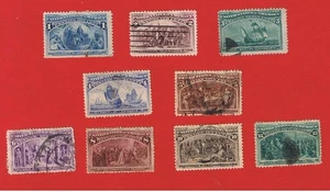#230-238    F-VF used  Columbians     Free S/H - Picture 1 of 1