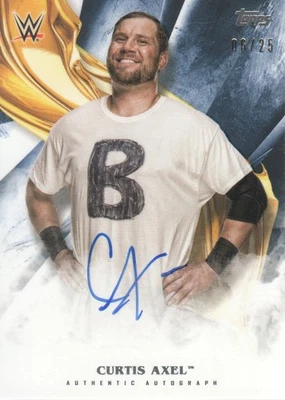 2019 Topps WWE Wrestling Undisputed Auto Blue #A-CU Curtis Axel Auto 06/25 - Image 1 of 2