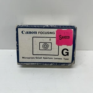 Écran de mise au point Canon G type microprisme / objectifs lents pour appareil photo F1 F-1 25-277 - Photo 1 sur 4