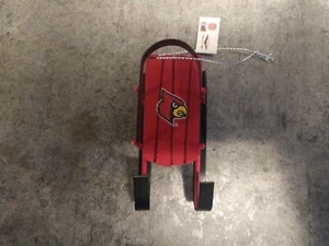 BRAND NEW NFL ARIZONA CARDINALS SLED CHRISTMAS TREE ORNAMENT METAL/TIN WOOD - Picture 1 of 2