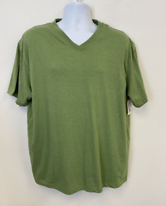 Men's Simply for Sports Quick-Dri Cotton, Short Sleeve T-Shirt, Green, Size XL