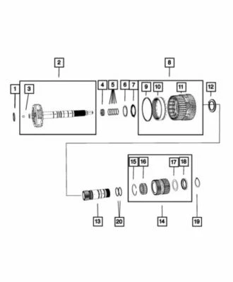 Jeep Grand Cherokee 2003-2020 genuino Mopar transmisión transmisión parasol 52108078AA Foto 1 de 3