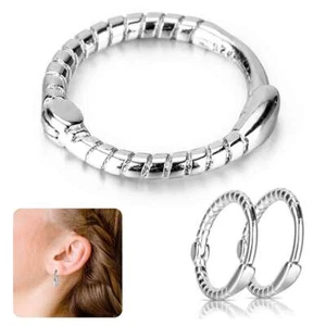 Elegante 925 Sterling Silber Creolen für Damen Herren Schmuck - Bild 1 von 12