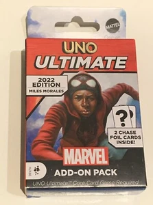 UNO Ultimate 2022 Marvel Miles Morales Add-On Pack mit 2 Chase Foil Karten - Bild 1 von 3