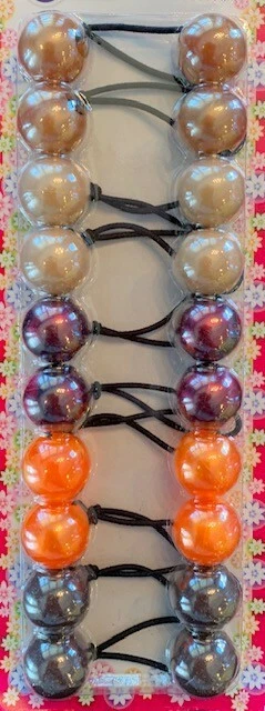 Earth Tone Shades in 20mm Ponytail Holder, Hair Tie, Ballies/Knockers  - Image 1 of 1