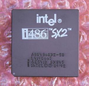 Intel i486 SX2 SX845 50MHz Socket 3 168-Pin Vintage Processor CPU A80486SX2-50
