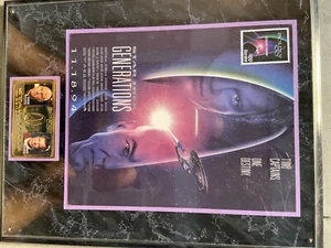 Star Trek Generations Plaque "Two Captains, One Destiny". #3153 of a LE Model 3 - Picture 1 of 2