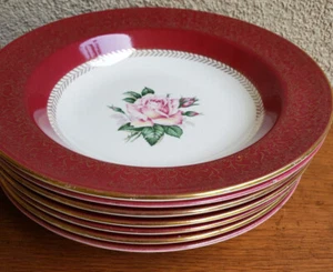 Vintage from the 1952  Set of Bowl and  7 plates (#1)  made in USA by HOMER LAUG - Picture 1 of 9