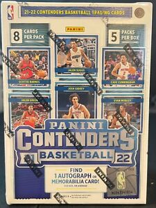 2021-22 Panini Contenders NBA Basketball 5-Pack Blaster Box, 40 Cards Total