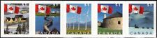 Canada 2005 Sc2135-9B Mi2307-11 1Strip mnh Definit.-Nation`s Flag-Die Cut Bklt