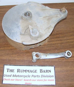 REAR DRUM BRAKE PLATE ASSEMBLY ------- 1978 KAWASAKI KZ650 KZ 650 - Picture 1 of 2