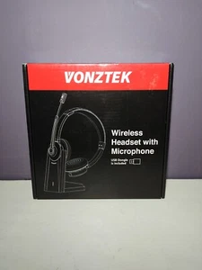 Bluetooth Headset, Wireless Headset with Microphone Noise Canceling, On Ear Head - Picture 1 of 3